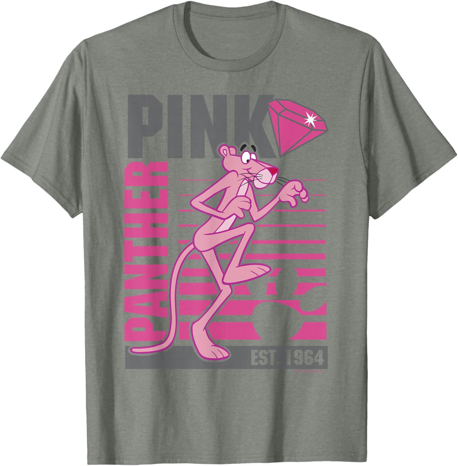 Pink Panther Lined Portrait T-Shirt Stylish Casual Wear for Everyone - 6