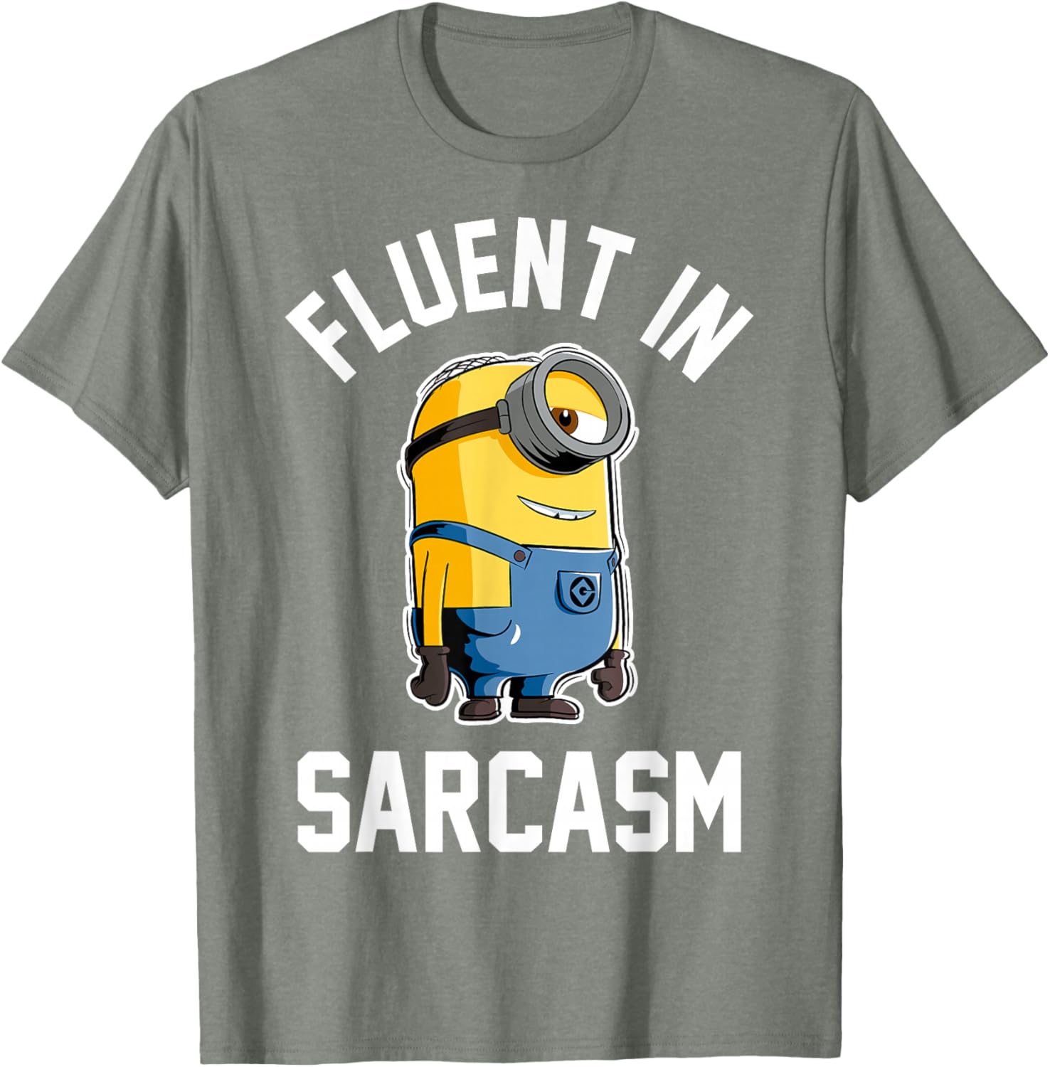 Funny Despicable Me Minions Stuart Sarcasm Graphic T-Shirt for Fans - 9