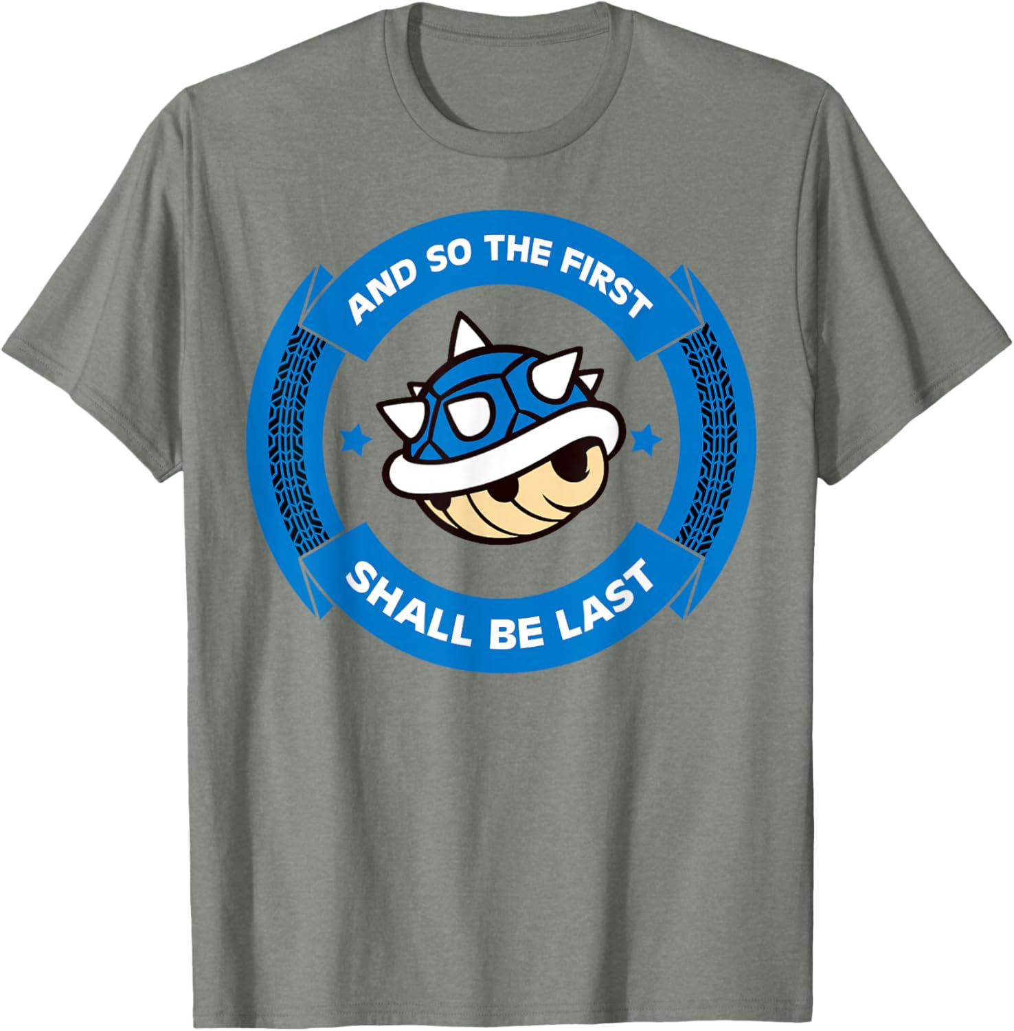 Nintendo Mario Kart Blue Shell T-Shirt Fun Circle Design for Gamers - 5