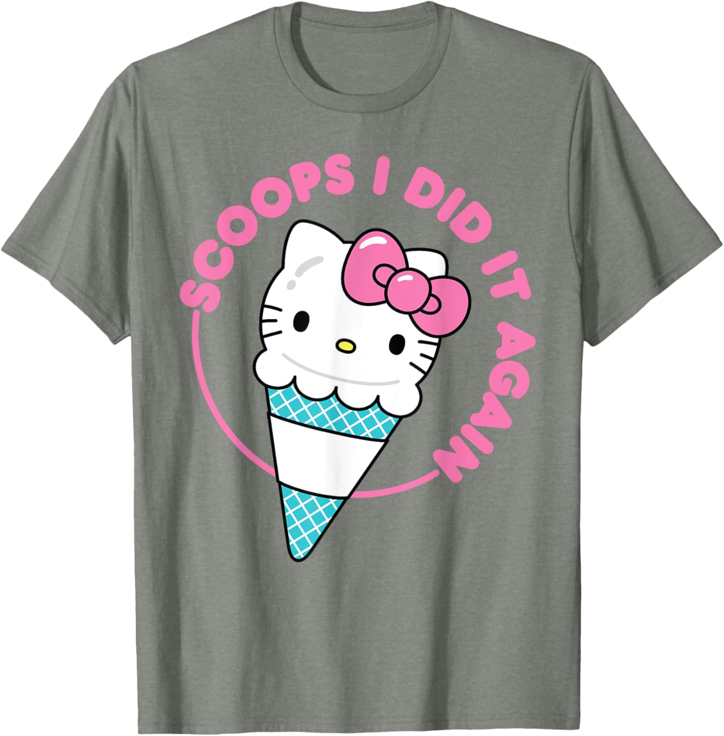 Hello Kitty Ice Cream Cone T-Shirt for Men, Women, Girls & Kids - 19