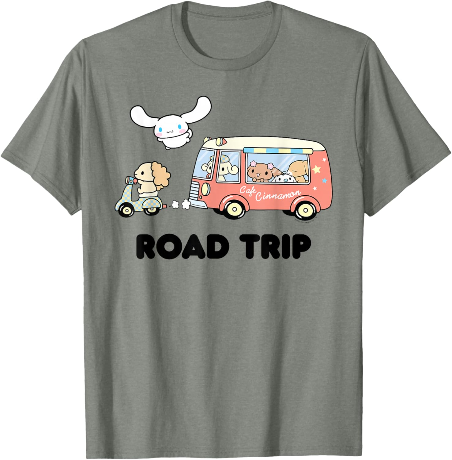 Cute Cinnamoroll Road Trip T-Shirt for Fun Adventures and Travel - 1