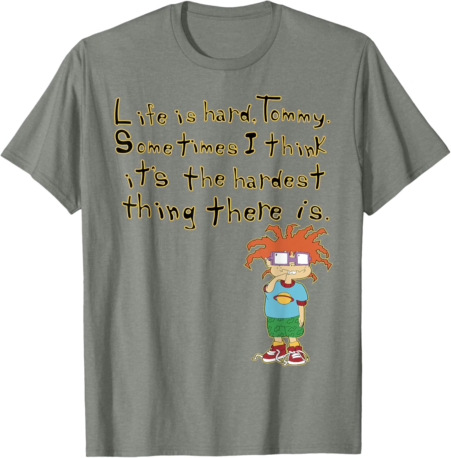 Mademark x Rugrats Chuckie Life is Hard Tommy Graphic T-Shirt - 10