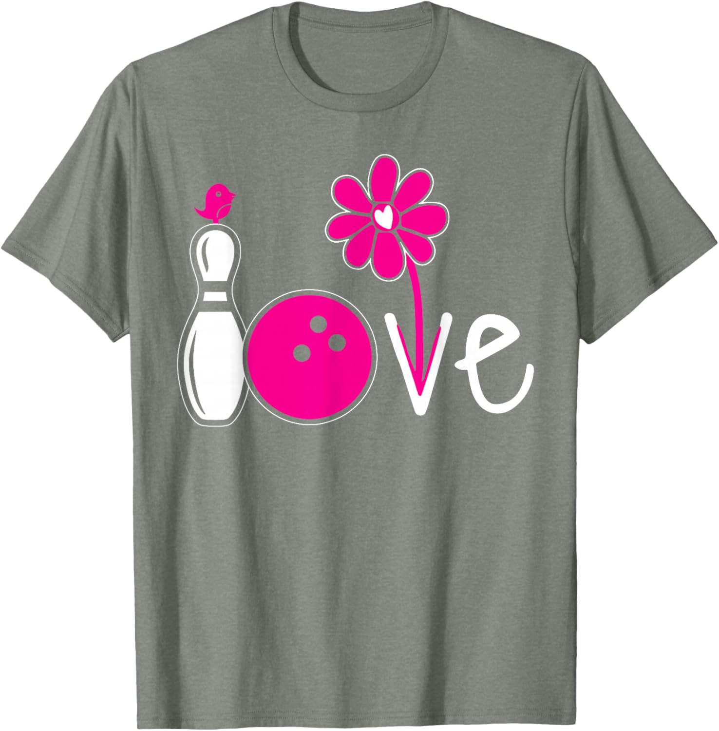 Vintage Women Bowling Shirt for Girls Team Love T-Shirt Fashion - 12