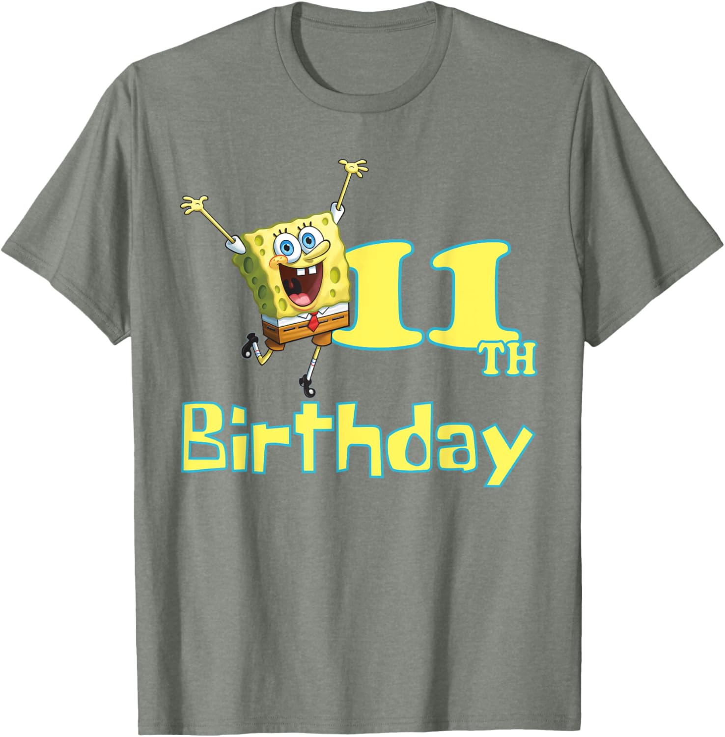 Mademark SpongeBob SquarePants 11th Birthday T-Shirt for Kids - 4