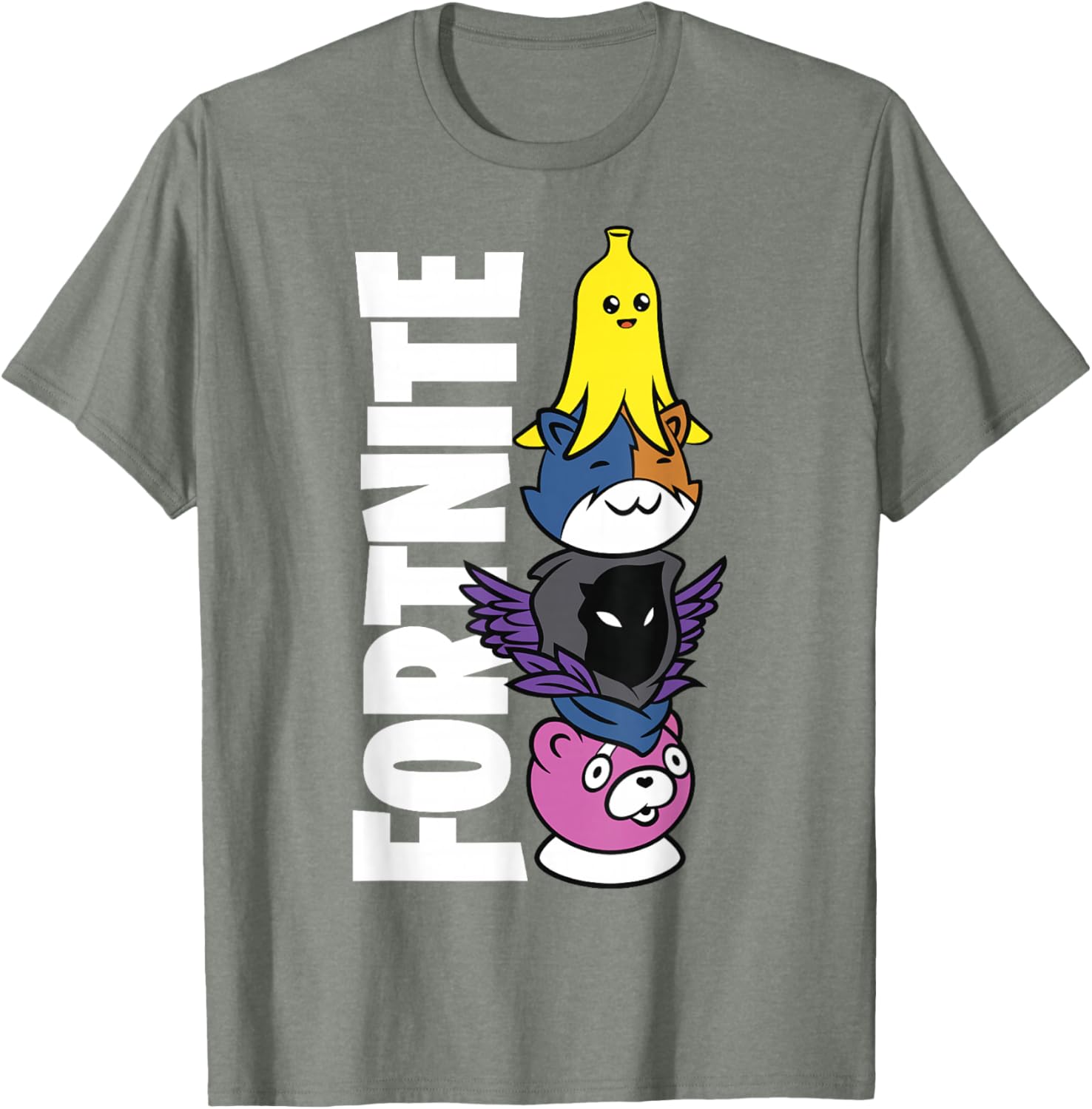 Fortnite Black Classic Fit Crew Neck T-Shirt for Adults - Stylish Comfort - 7