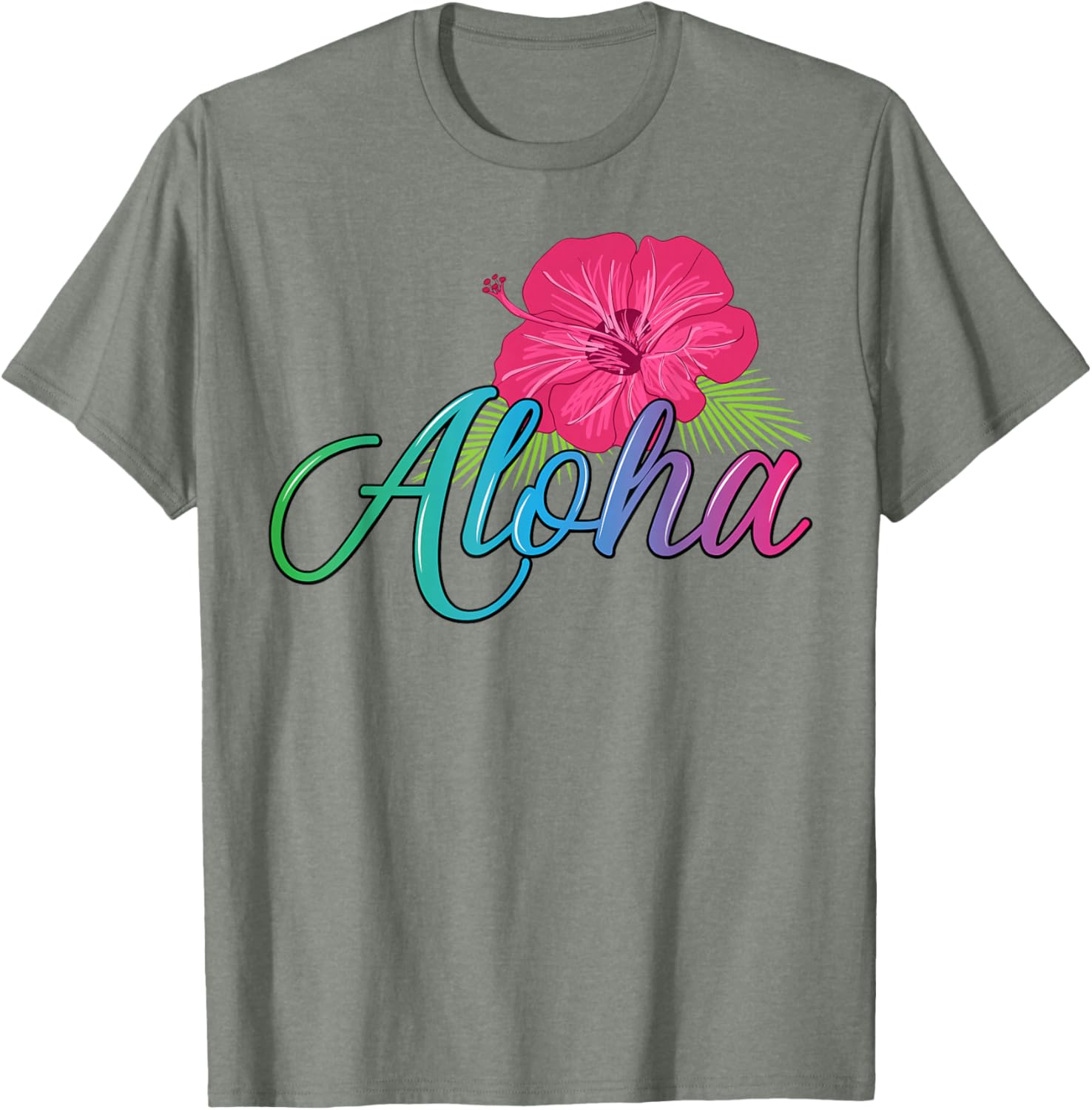 Aloha Hawaii T-Shirt with Aloha Flower Spirit - Casual Island Style - 19