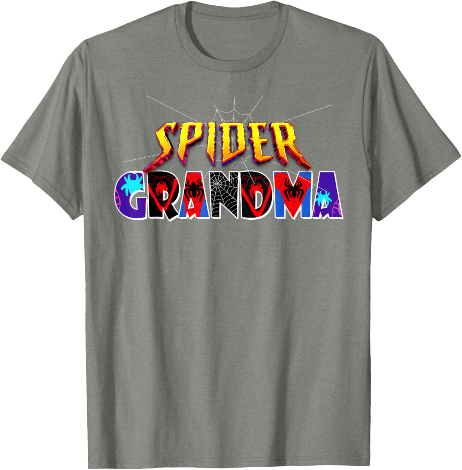 Cute Spider Grandma Shirt for Birthday Mothers Day and Halloween Fun - 11