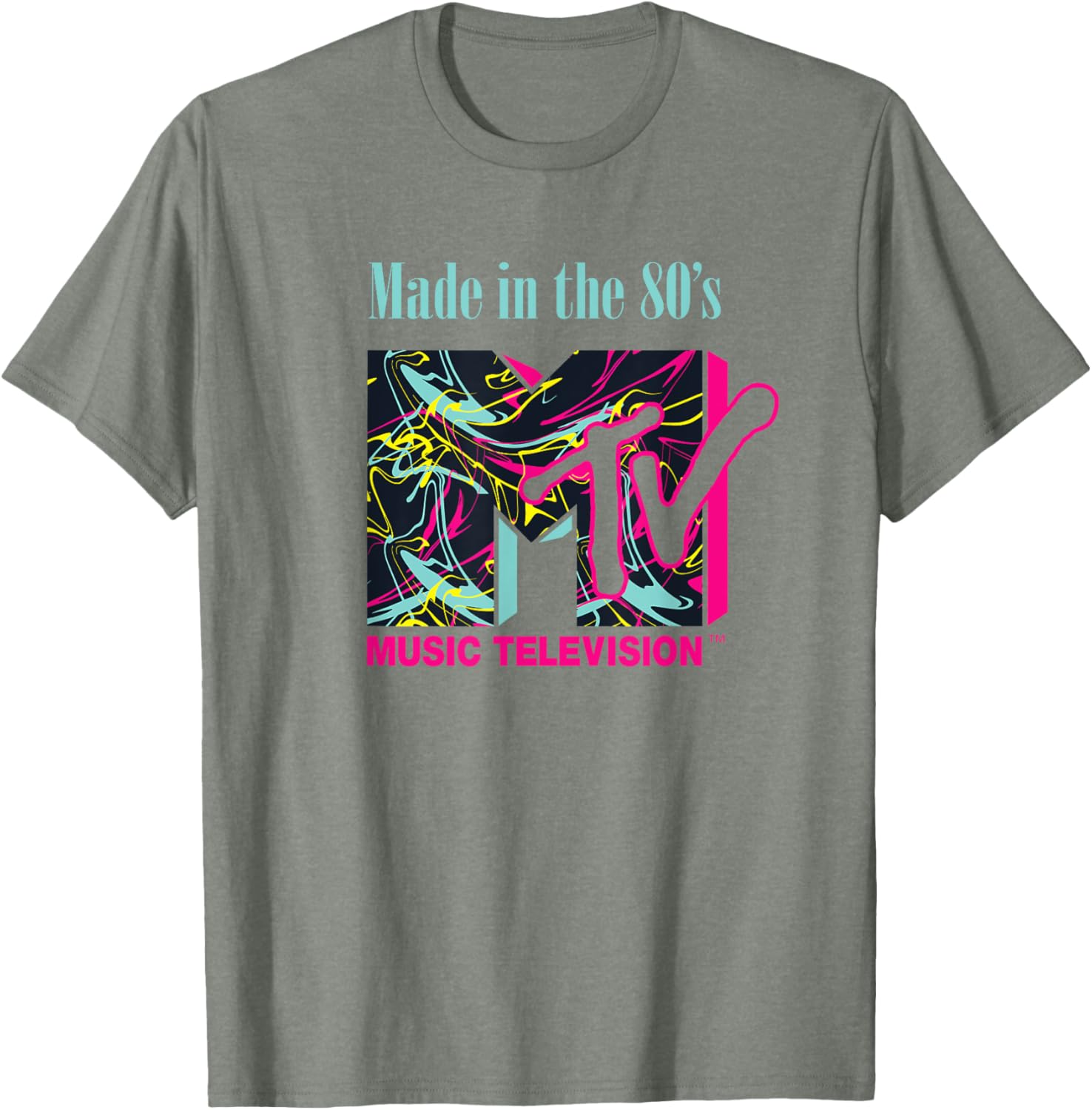 Mademark x MTV Funky New Wave Lines Logo T-Shirt for Trendy Style - 21