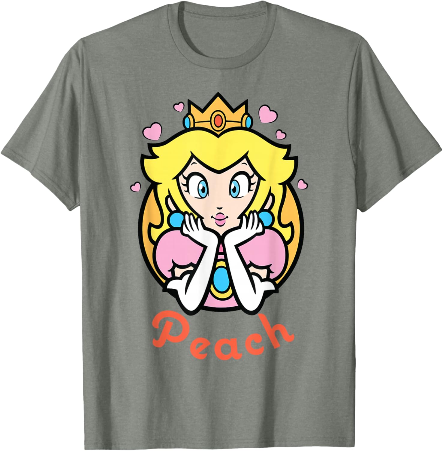 Nintendo Super Mario Princess Peach Portrait Graphic Tee for Fans - 3