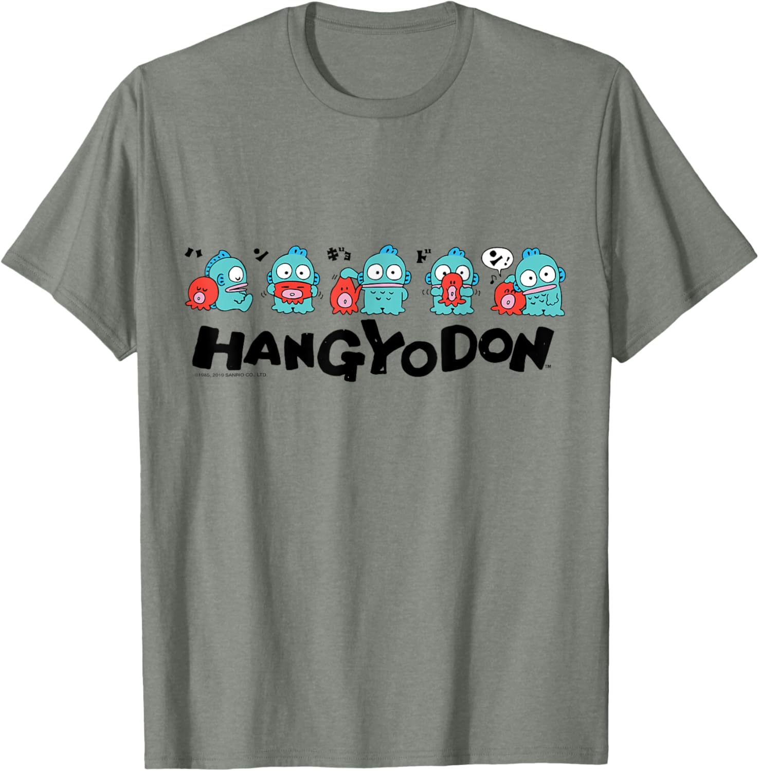Sanrio Hangyodon and Friends T-Shirt Cute Graphic Tee for Fans - 18