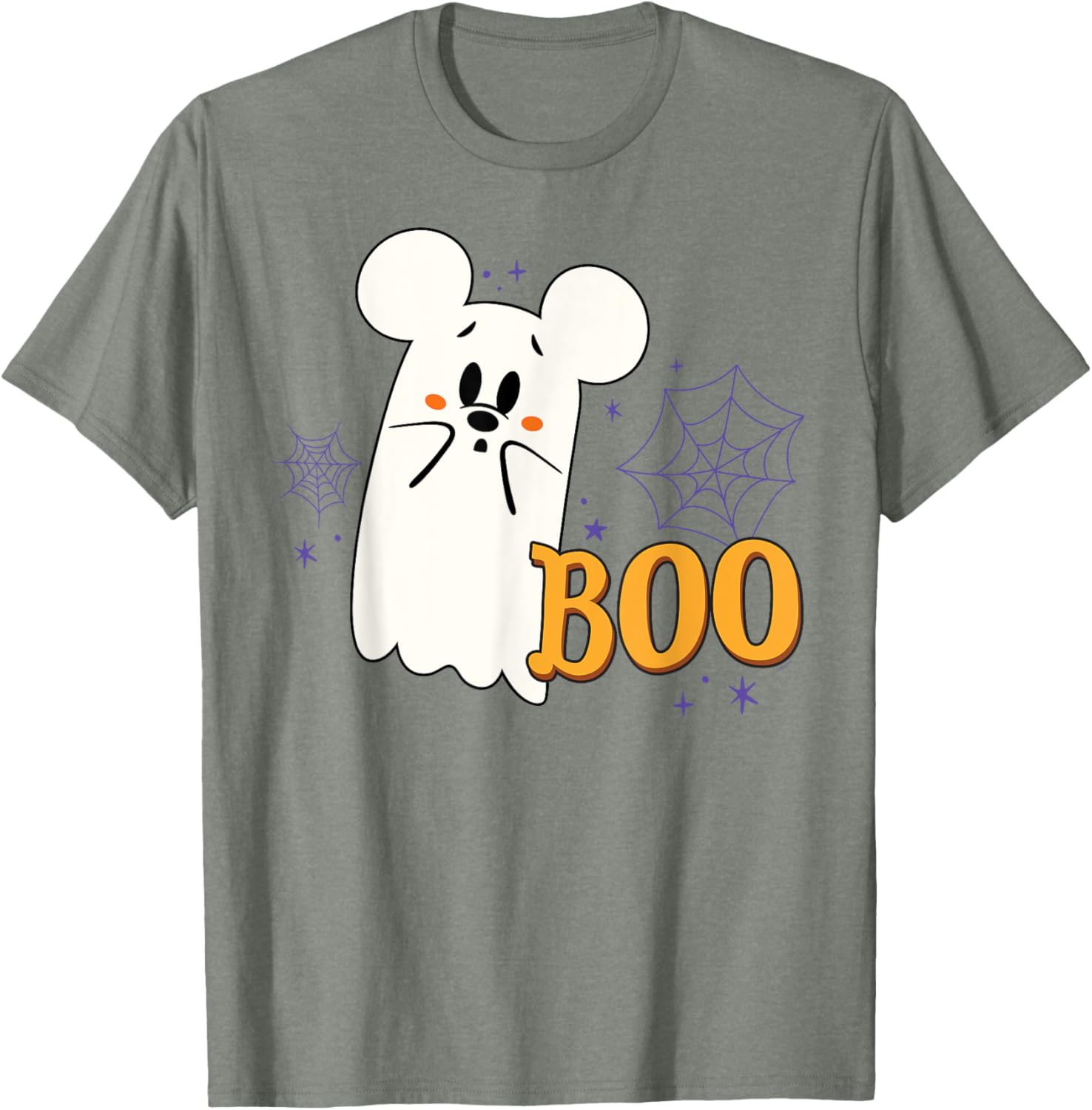 Cute Mickey Mouse Halloween Ghost T-Shirt for Kids and Adults - 24