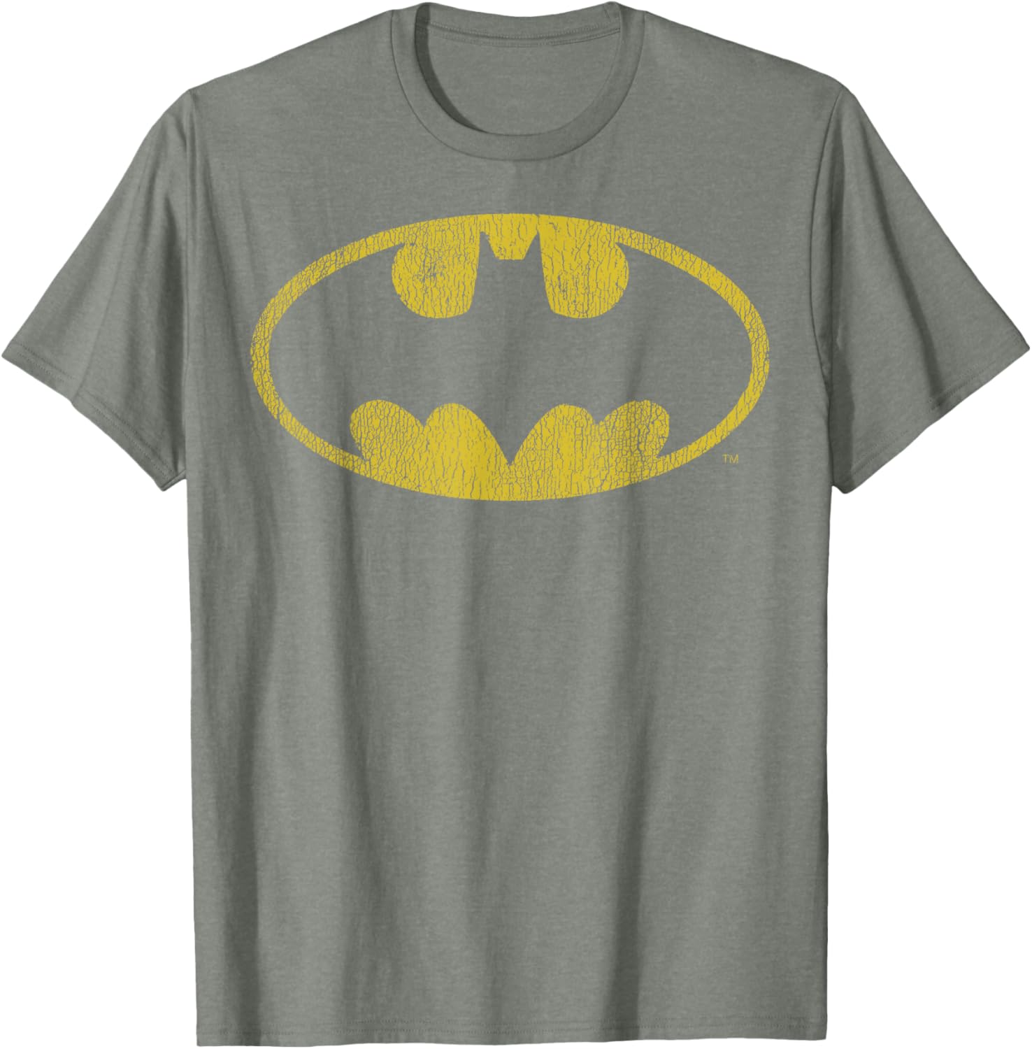 Batman Distressed Classic Logo Short Sleeve T-Shirt for Fans of DC Comics - 6