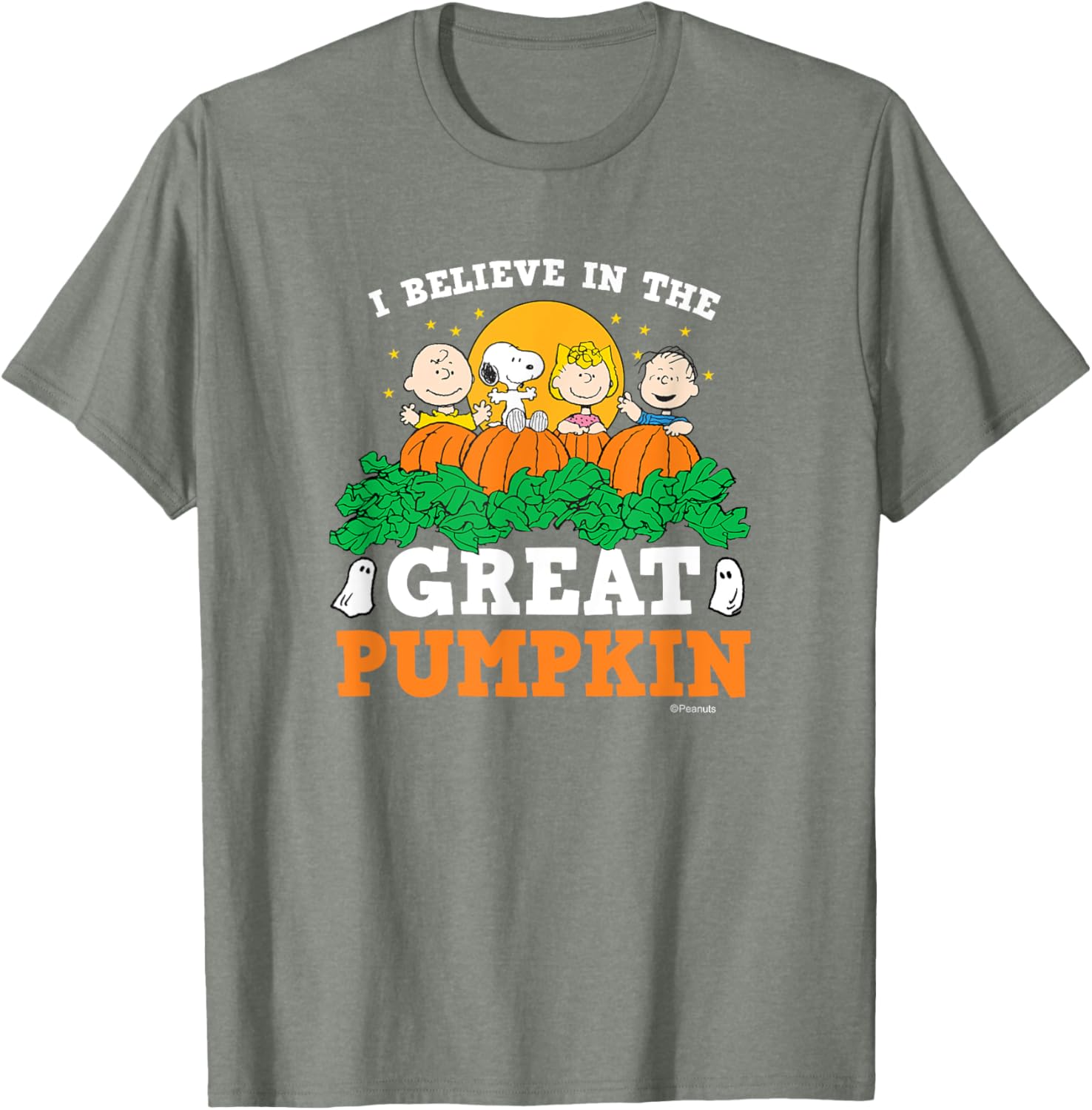 Peanuts I Believe In The Great Pumpkin T-Shirt for Halloween Fun - 2