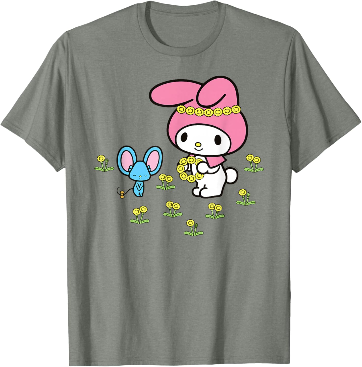 My Melody Flower Crown T-Shirt for Fun and Stylish Outfits - 7