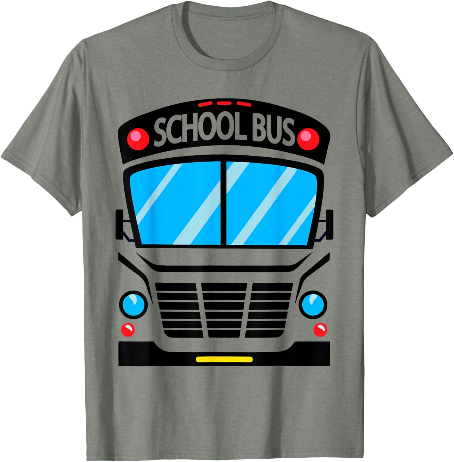 Fun Halloween School Bus Costume T-Shirt for Adults and Kids - 3