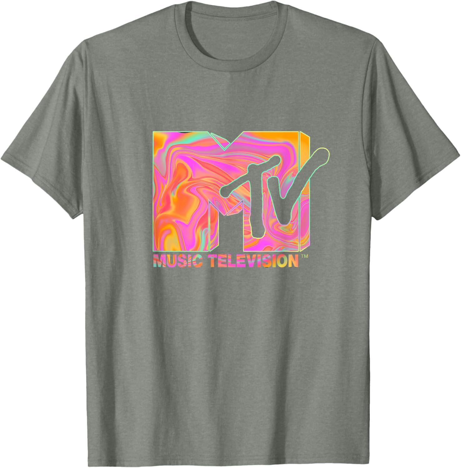Mademark x MTV Retro Logo T-Shirt in 70s 80s Hippie Style Fashion - 12