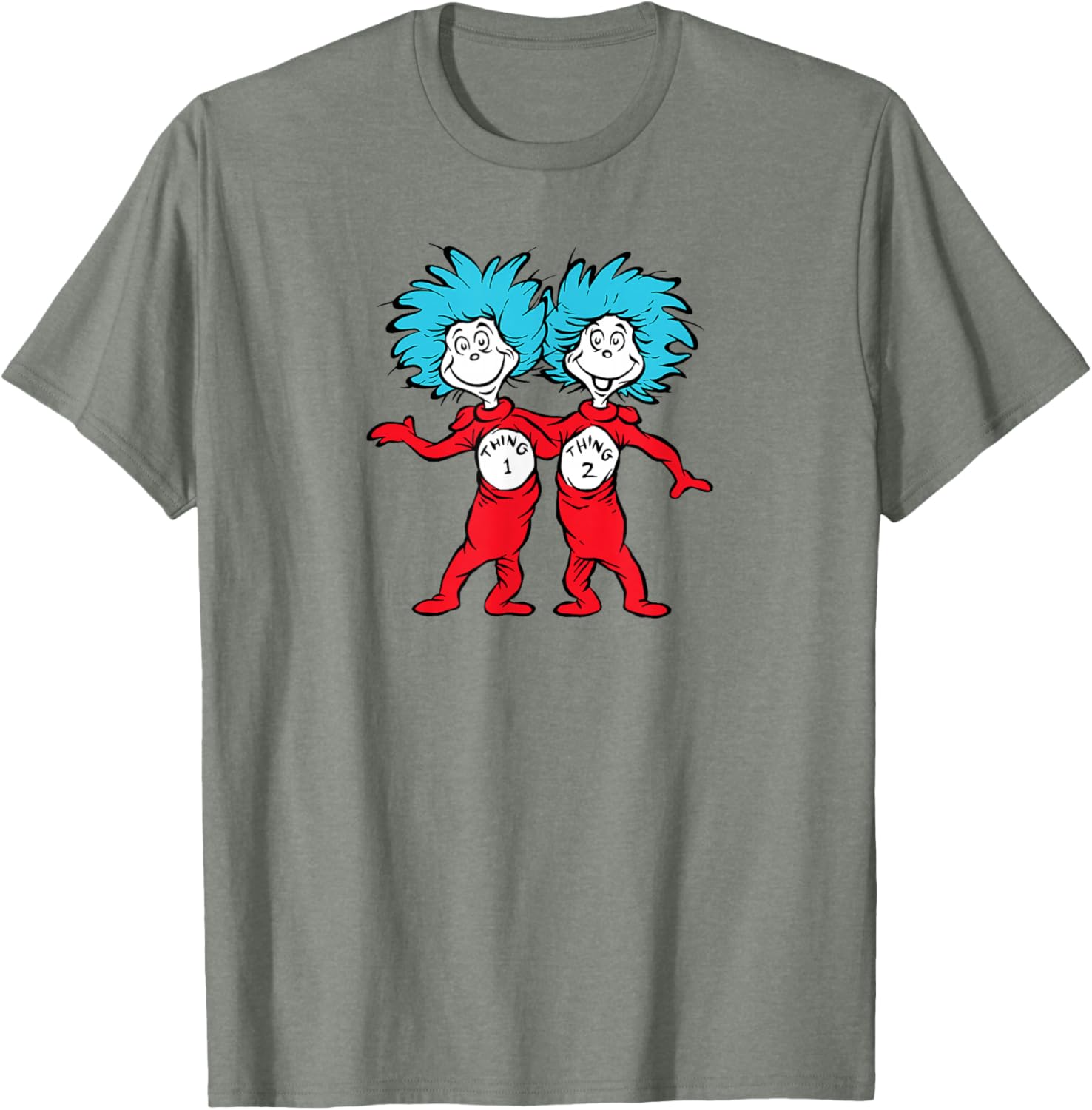 Dr. Seuss Thing 1 Thing 2 Buddies T-Shirt for Fun Lovers and Kids - 25