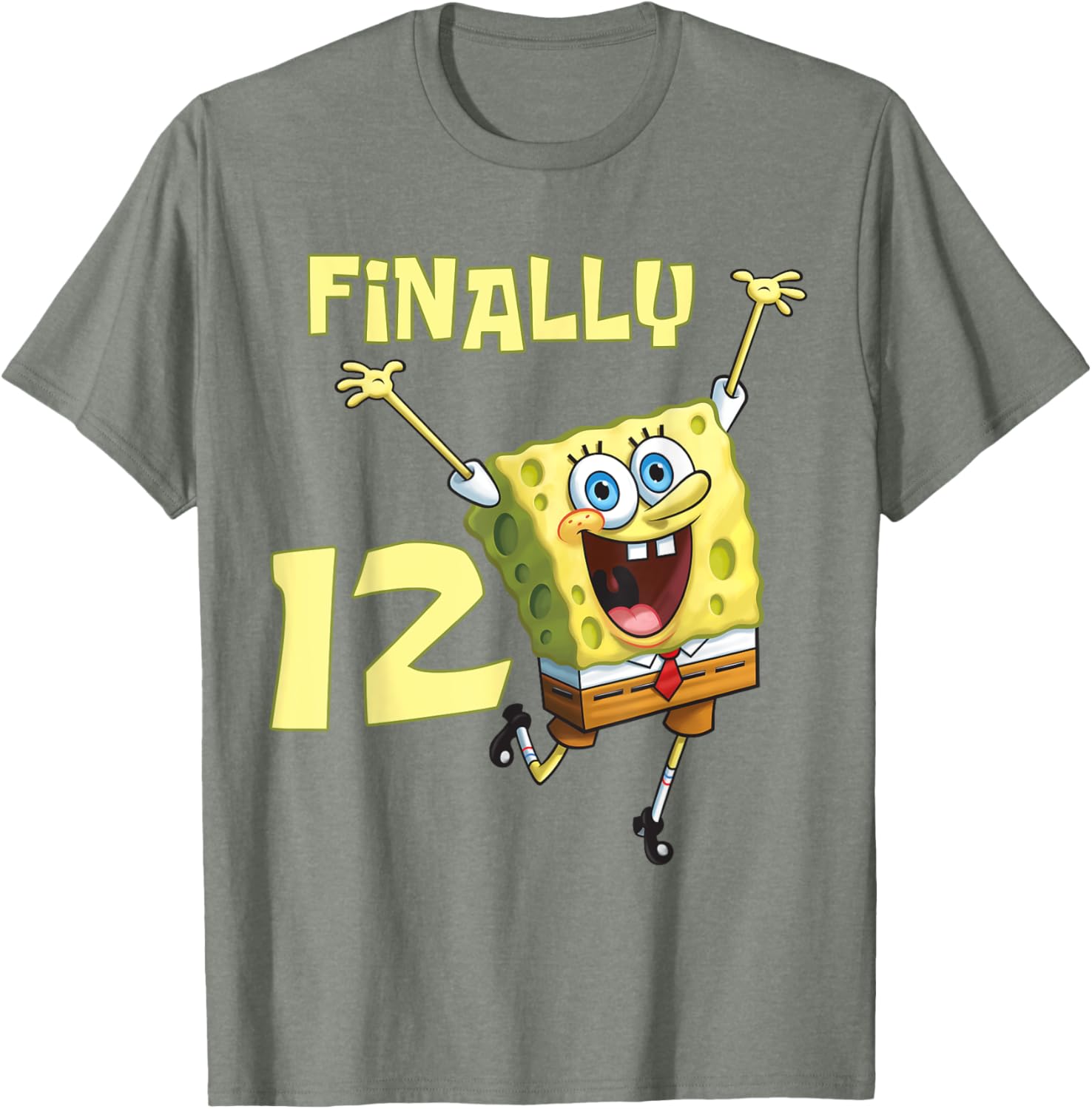 Mademark SpongeBob SquarePants 12th Birthday T-Shirt for Kids - 1