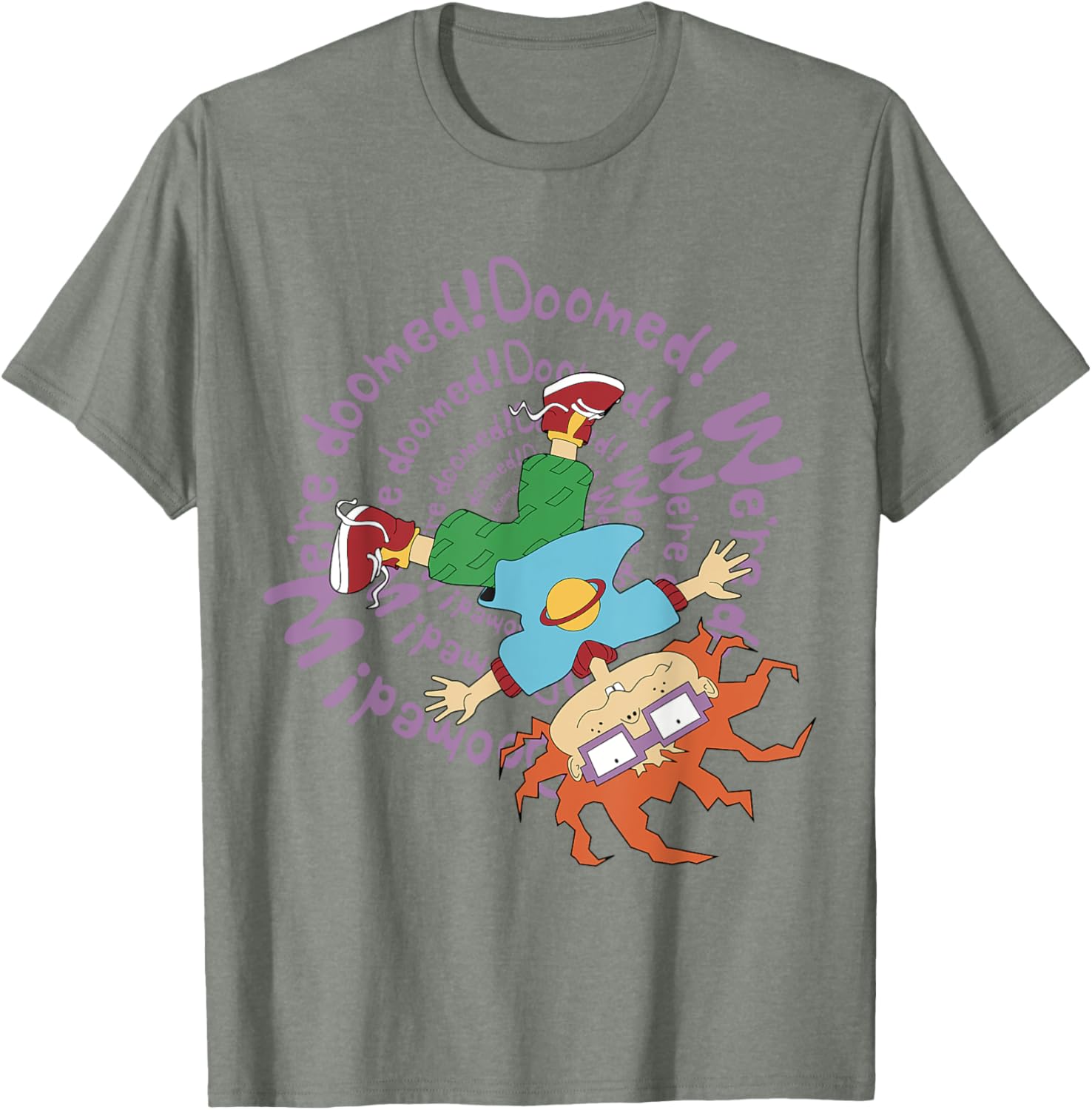 Mademark x Rugrats Chuckie We're Doomed T-Shirt for Fun Nostalgia and Style - 9