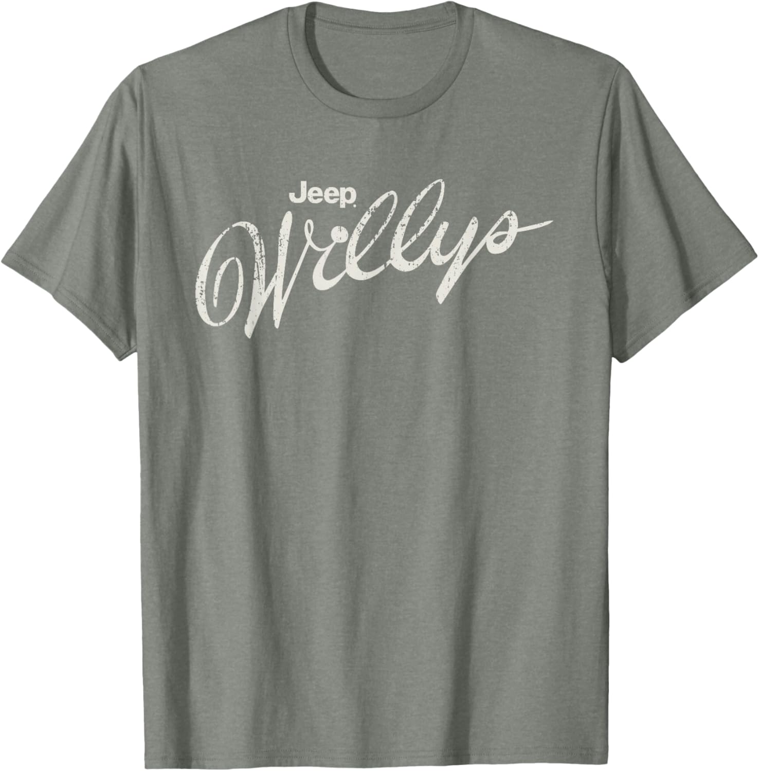 Vintage Jeep Willys Script Logo T-Shirt for Car Enthusiasts and Adventurers - 5