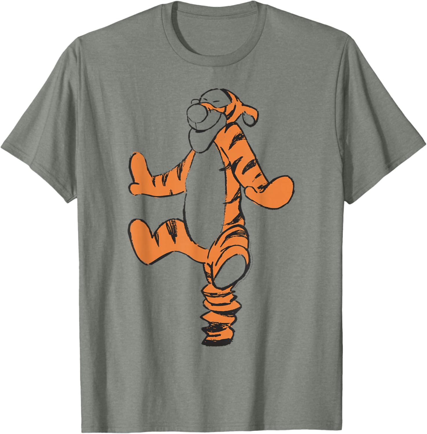 Disney Winnie the Pooh Tigger Simple Sketch T-Shirt for Fun Outfits - 3