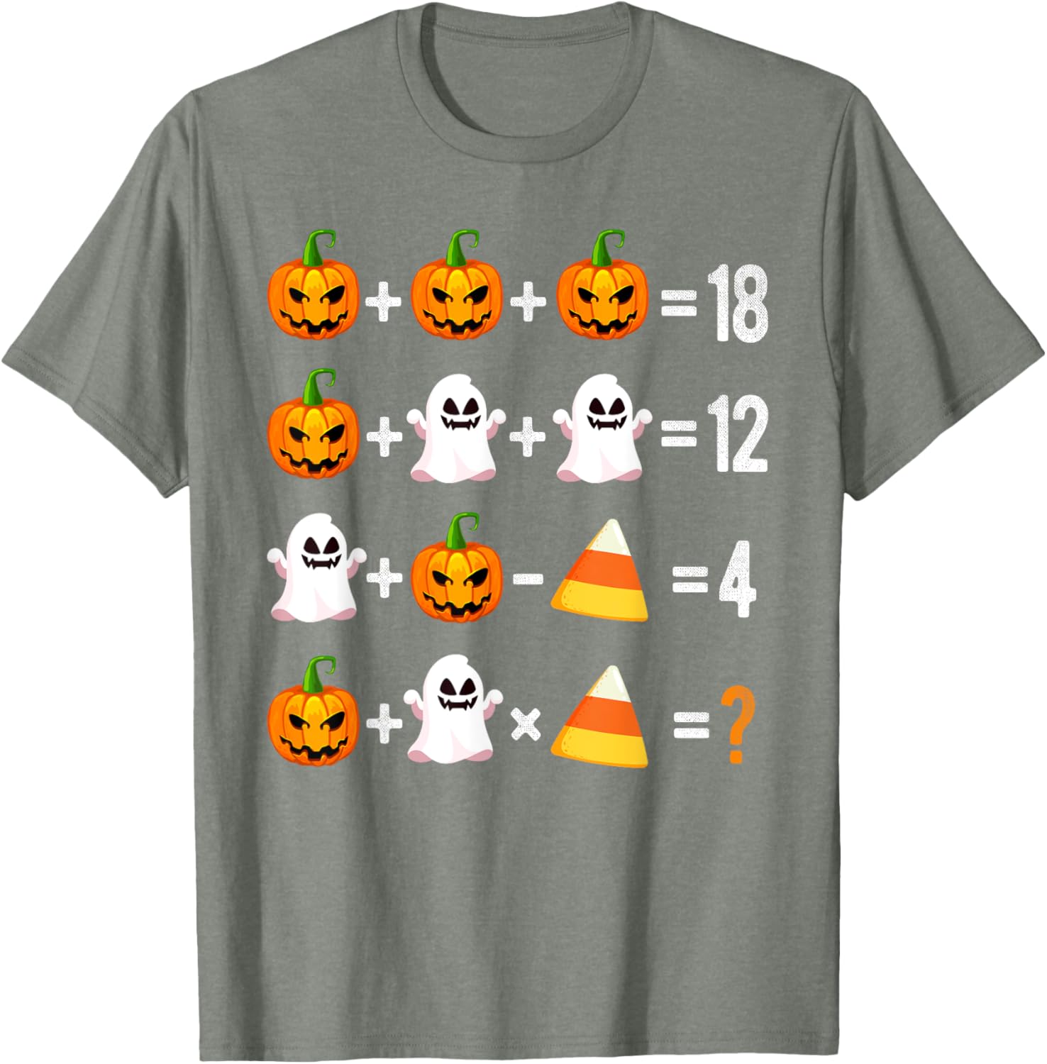 Halloween Order of Operations Math Pumpkin T-Shirt for Teachers - 15