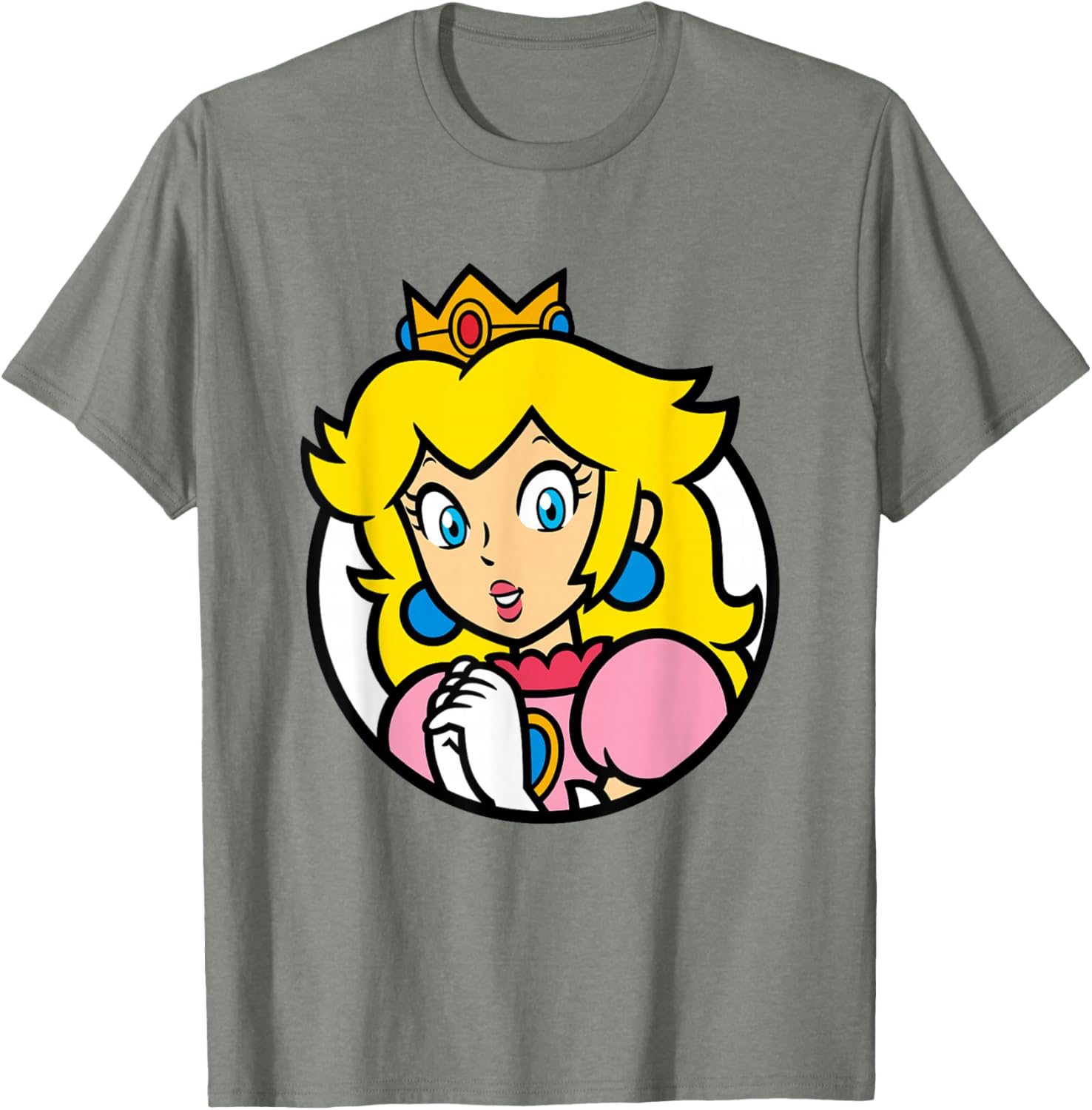 Super Mario Bros Princess Peach Portrait T-Shirt for Fans and Gamers - 4