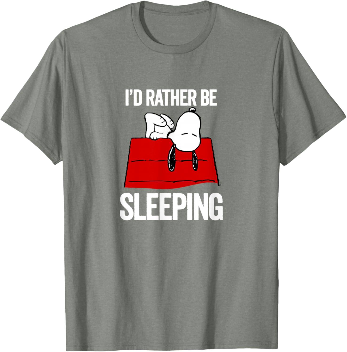 Peanuts Snoopy Still Sleeping T-Shirt Perfect for Relaxed Days - 5