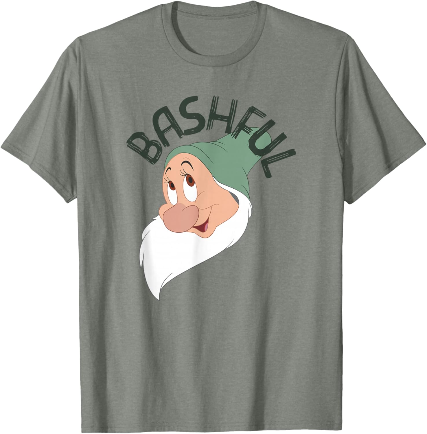Disney Snow White Bashful Big Face T-Shirt for Kids and Adults - 12