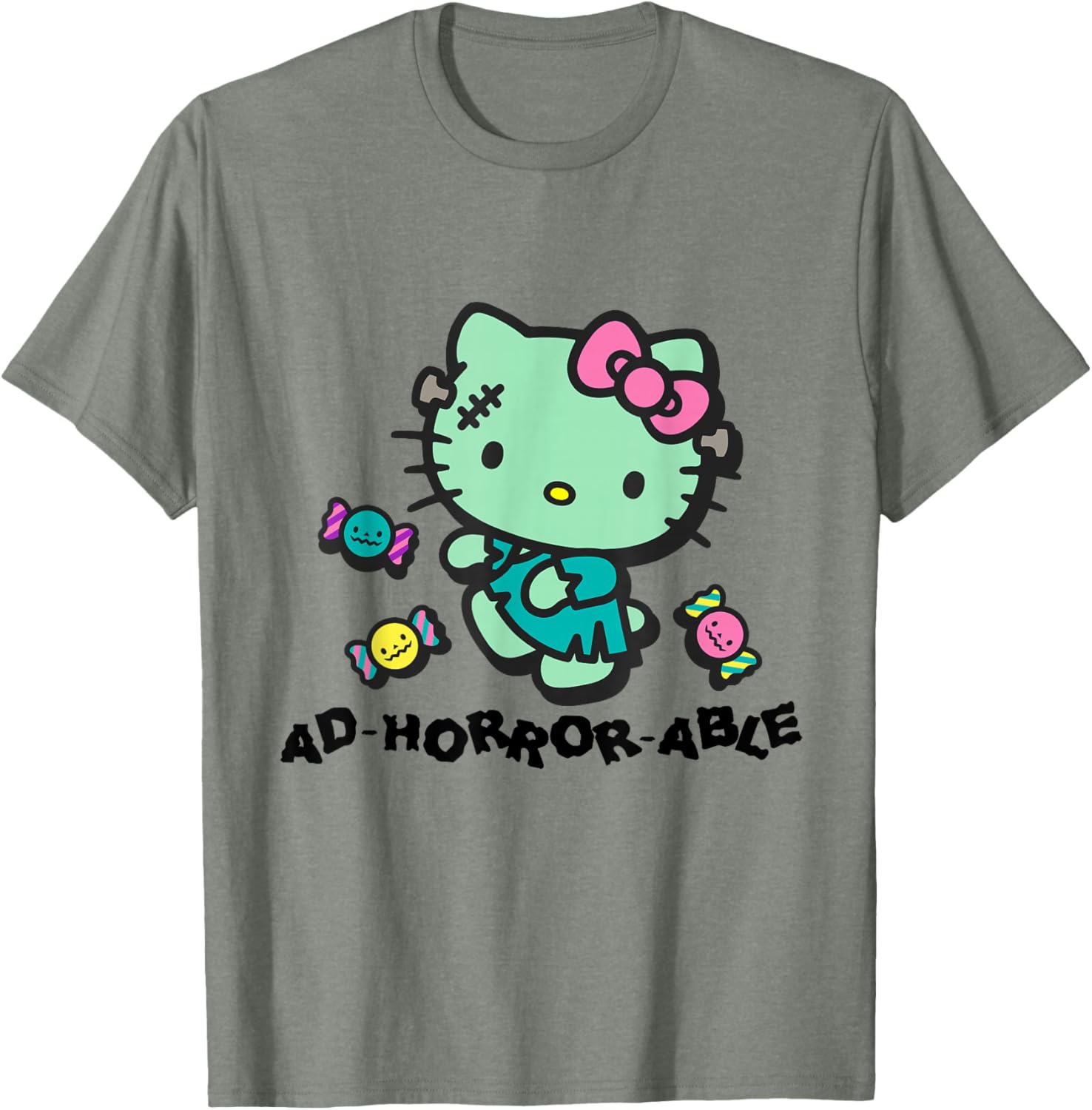 Hello Kitty Horror-Themed T-Shirt Adorable and Fun Fashion Apparel - 8
