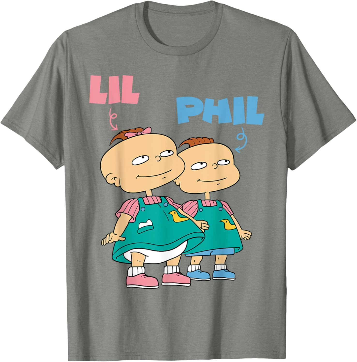Mademark x Rugrats Lil and Phil Devil Twins T-Shirt for Kids and Adults - 12