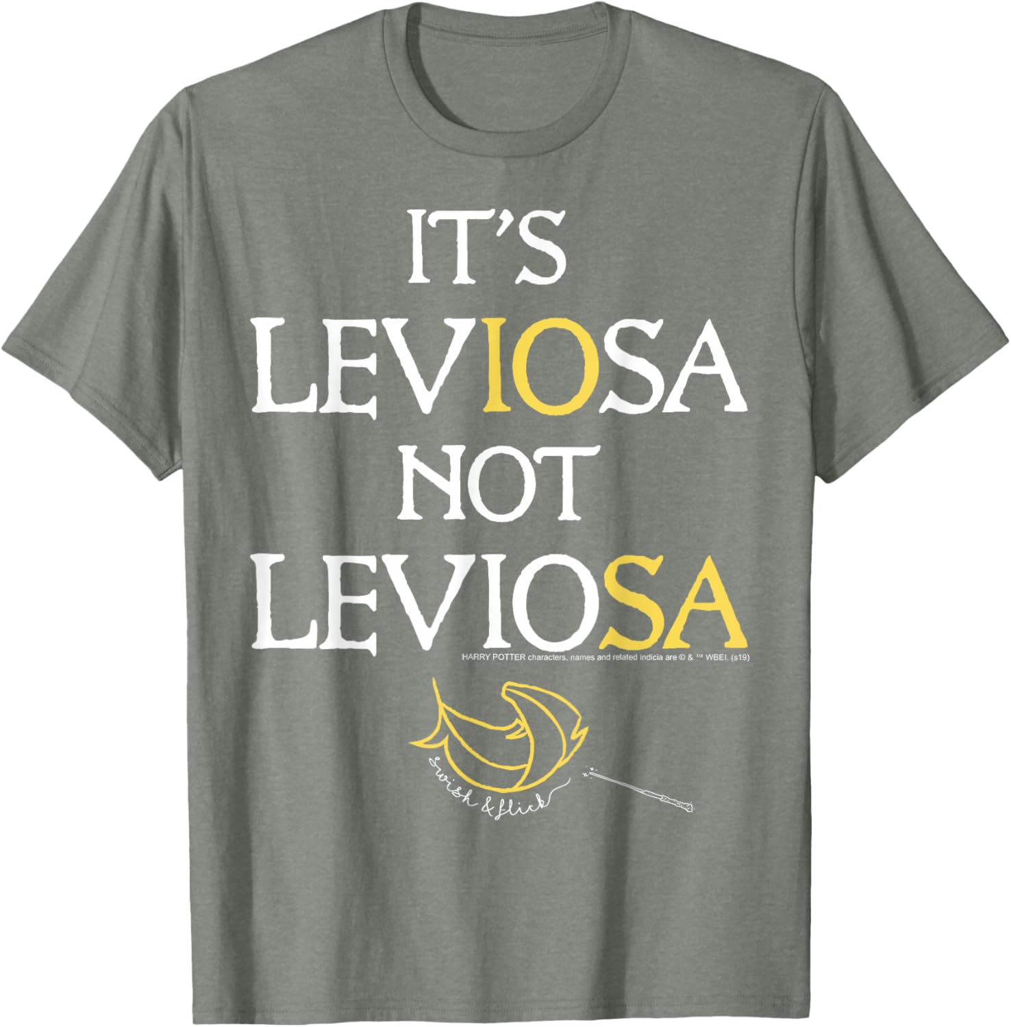 Harry Potter Leviosa Magic Feather Logo T-Shirt for Fans and Wizards - 9