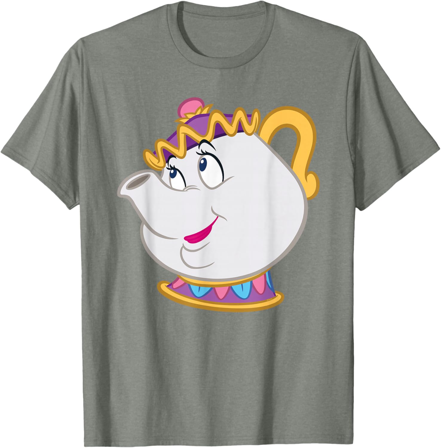 Disney Beauty and the Beast Mrs. Potts Big Face Costume T-Shirt for Fans - 25