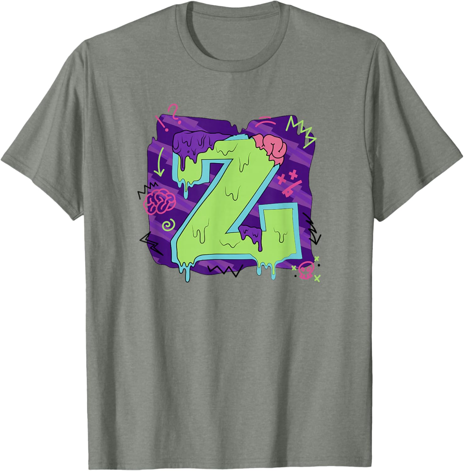 Disney Zombies Seabrook Football Letter Z Drippy Logo T-Shirt for Fans - 8