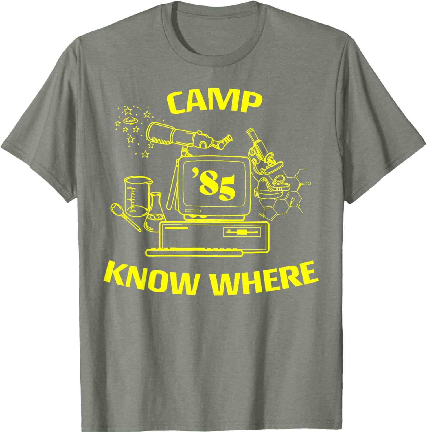 Stranger Things Camp Know Where 85 Logo T-Shirt for Fans and Collectors - 4