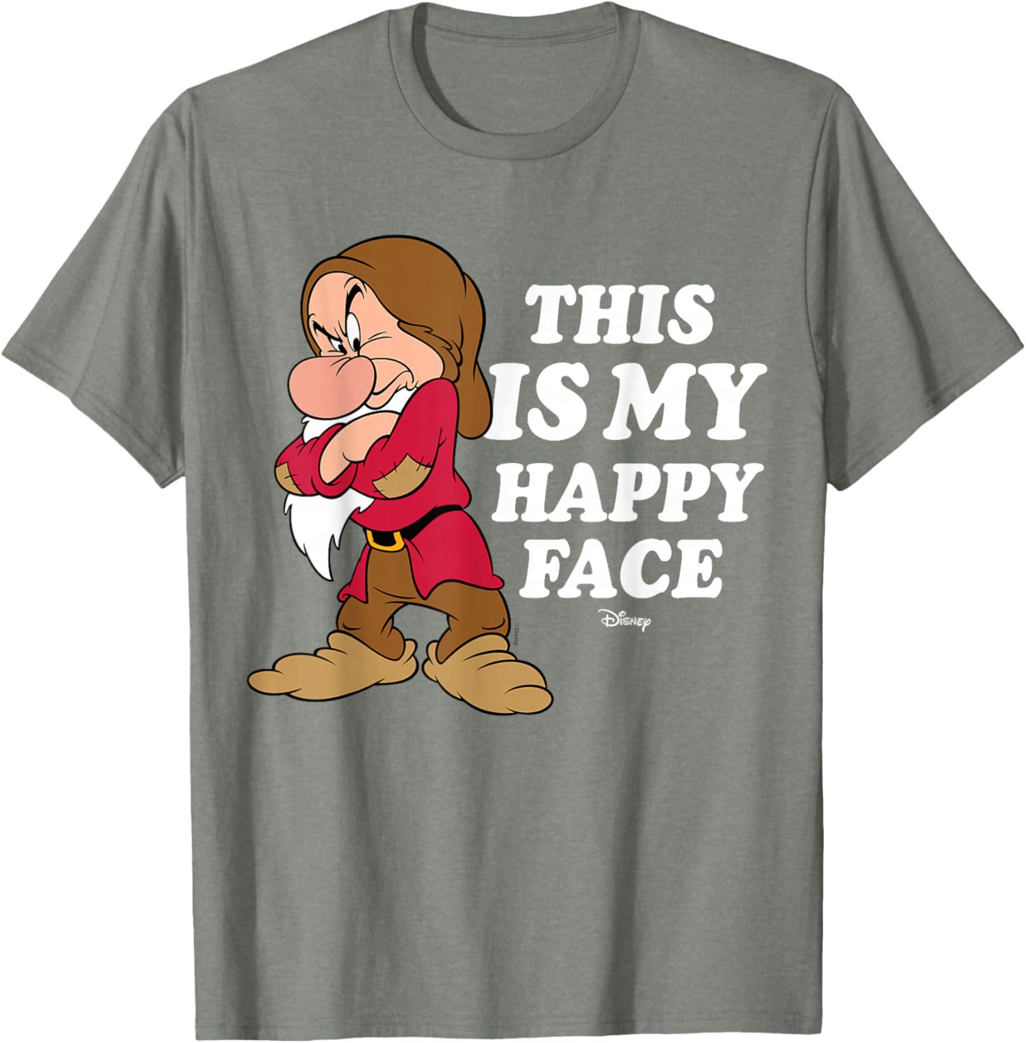 Disney Princess Snow White Grumpy Happy Face T-Shirt for Kids - 5