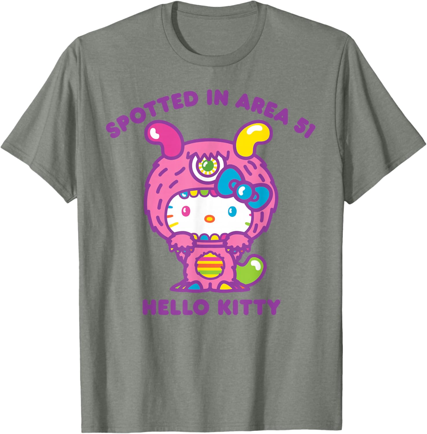 Hello Kitty Area 51 Alien Sighting T-Shirt for Fun Fashion Lovers - 1