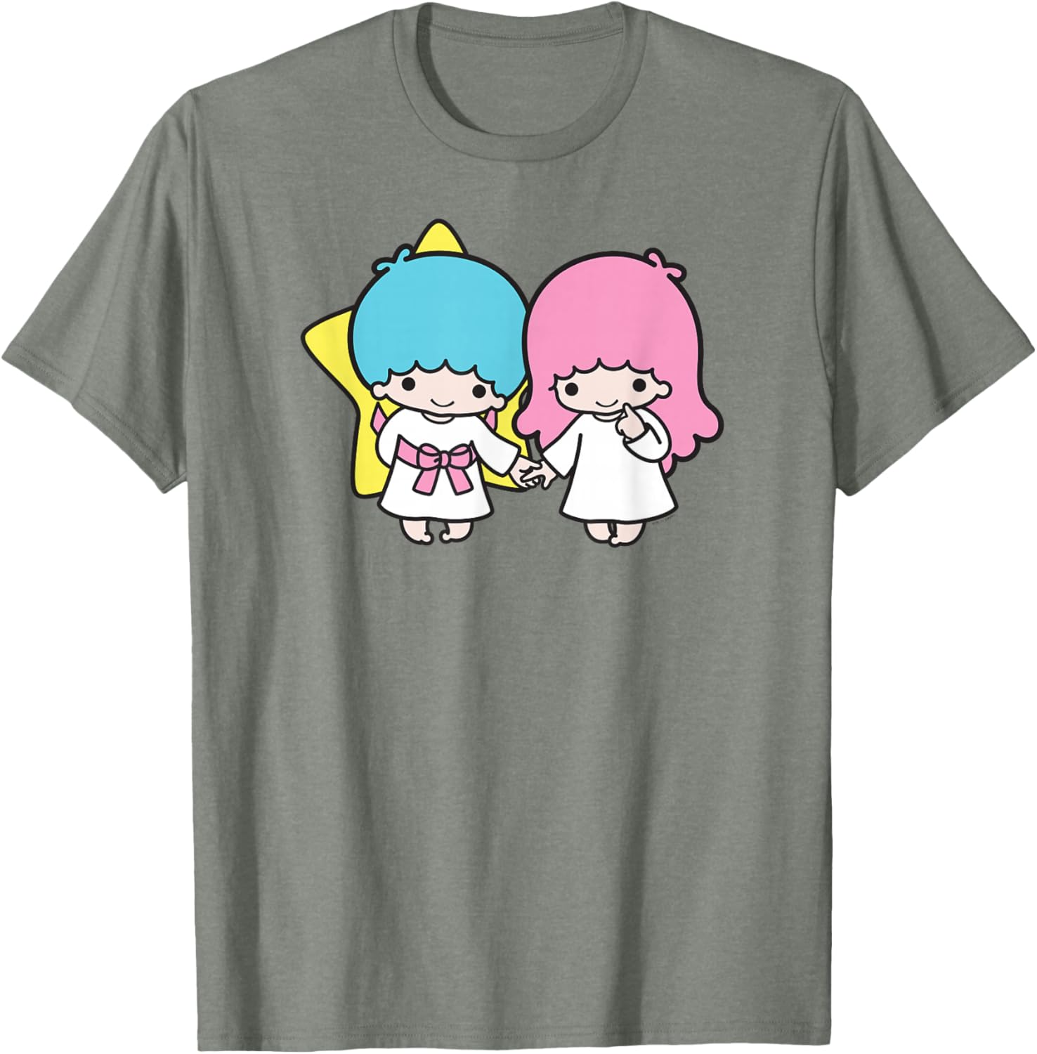 Adorable Little Twin Stars Holding Hands T-Shirt for Kids and Adults - 19