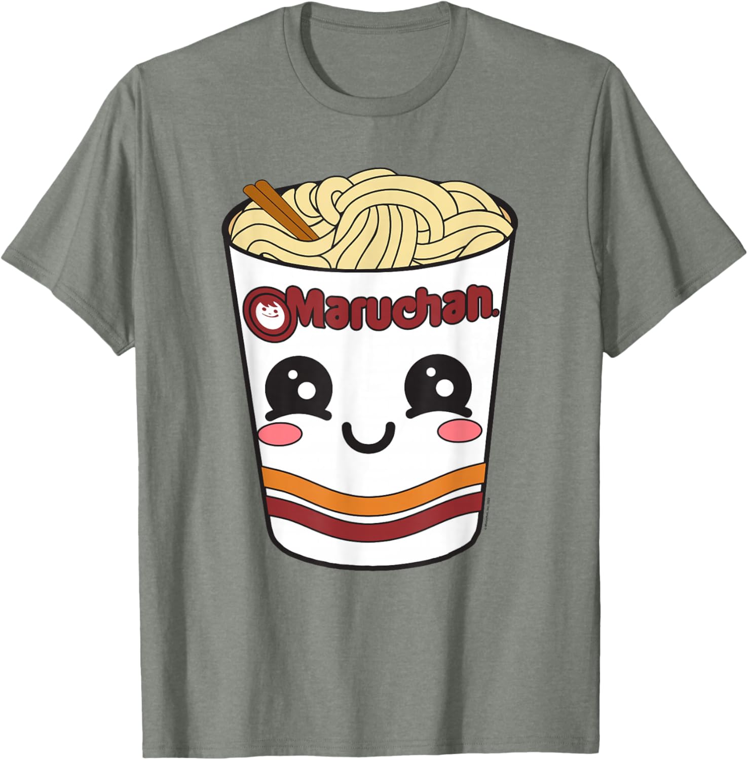 Cute Maruchan Ramen Noodle Cup Face T-Shirt for Fun Fashion Lovers - 3