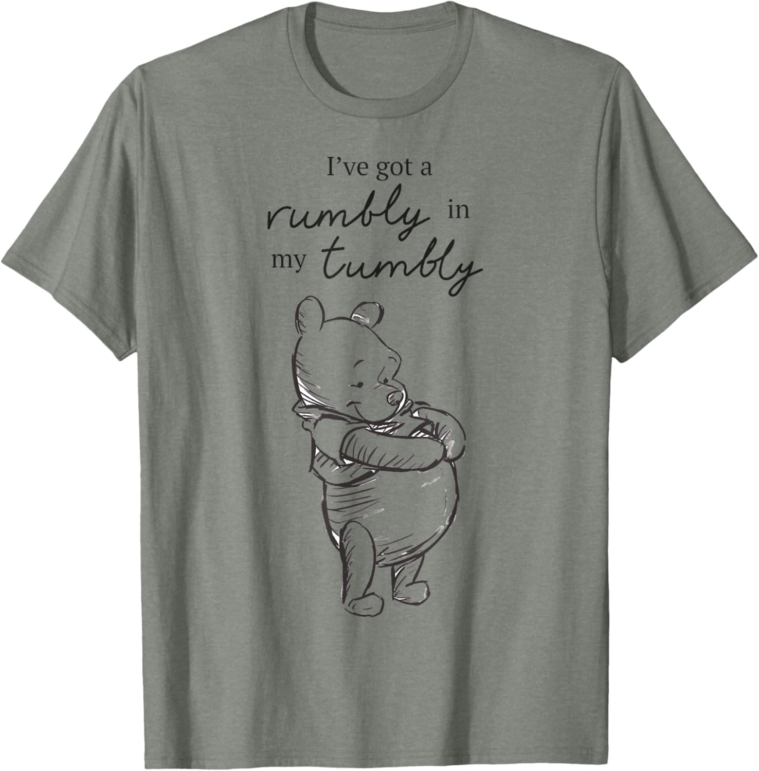 Disney Winnie The Pooh Rumbly Tummy Logo T-Shirt for Kids and Adults - 8