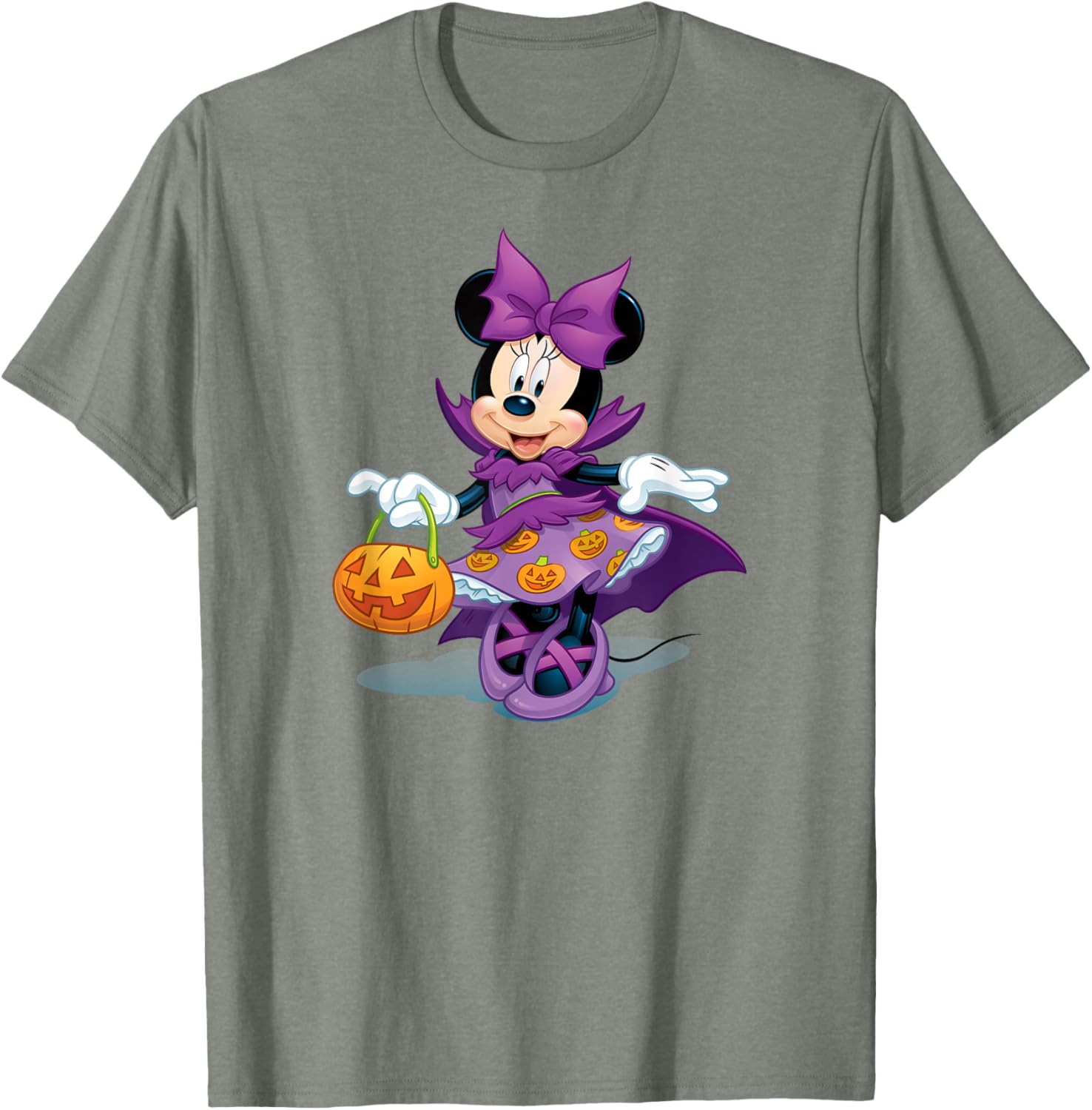 Minnie Mouse Halloween Purple Pumpkin Dress T-Shirt for Kids - 12