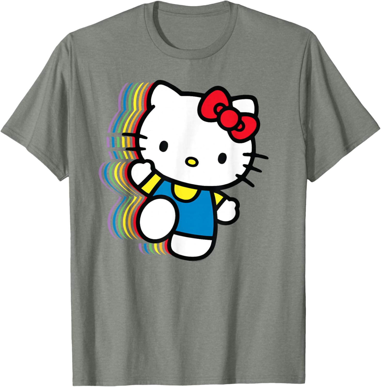 Hello Kitty Rainbow T-Shirt for Kids - Cute and Colorful Fashion Wear - 3