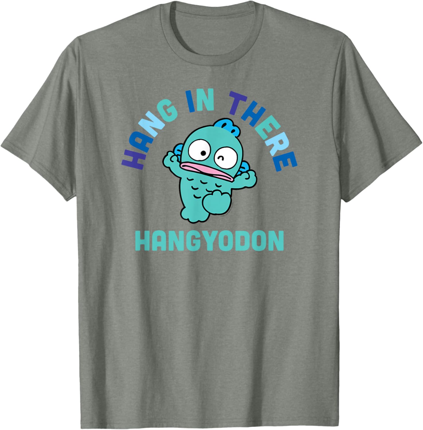 Hangyodon Hang in There T-Shirt Cute Graphic Tee for Everyday Wear - 1