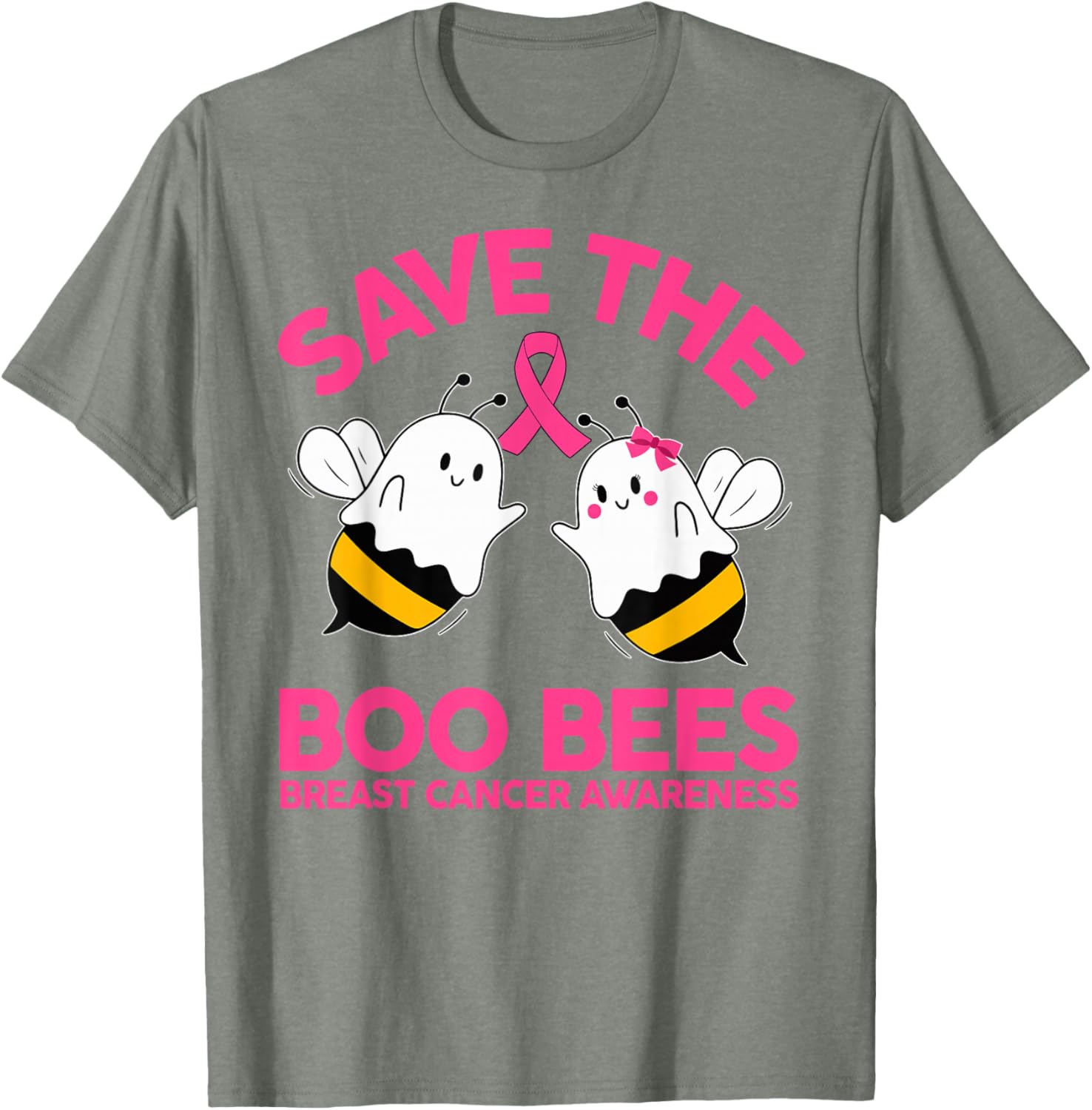 Save The Boobees Breast Cancer Halloween T-Shirt for Women - 2
