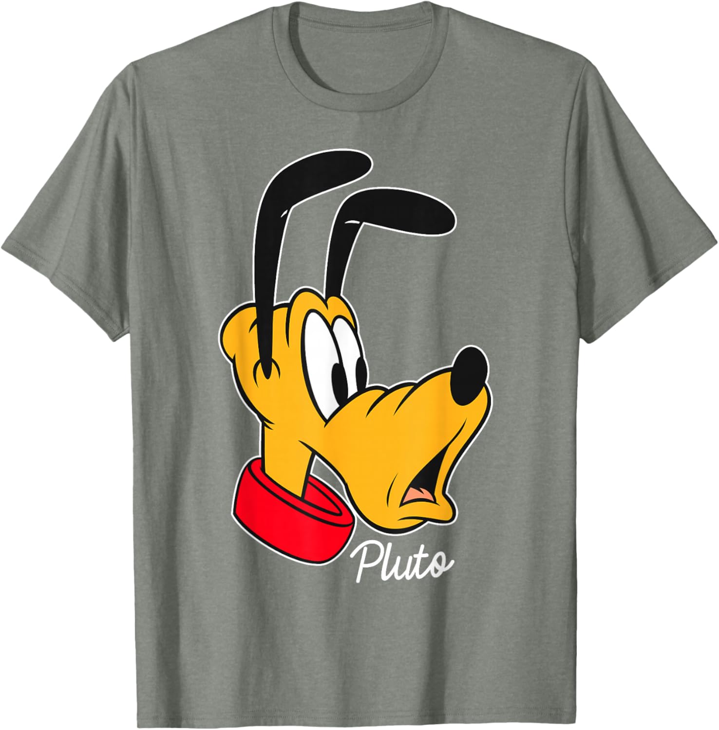 Disney Mickey And Friends Pluto Big Face T-Shirt for Fun and Comfort - 9