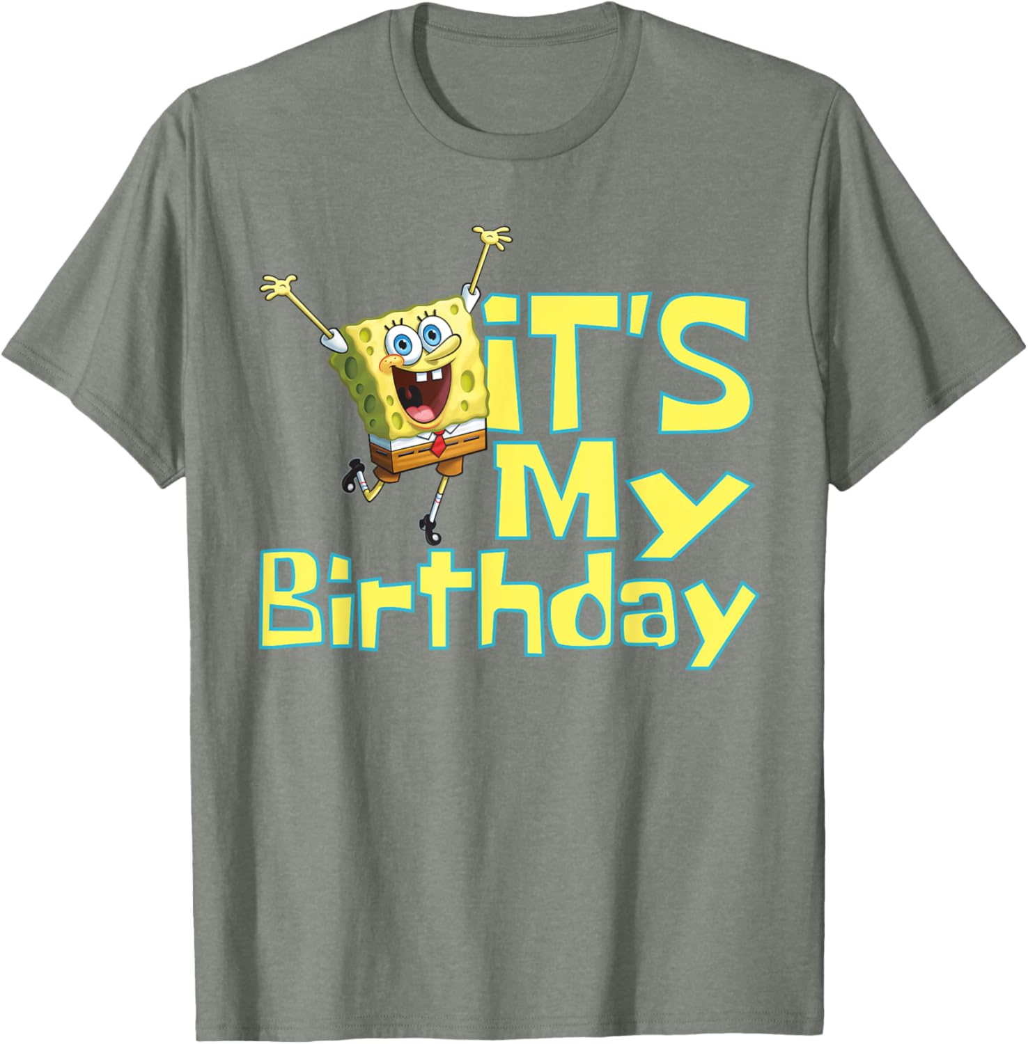 Mademark SpongeBob SquarePants It's My Birthday T-Shirt for Kids - 14