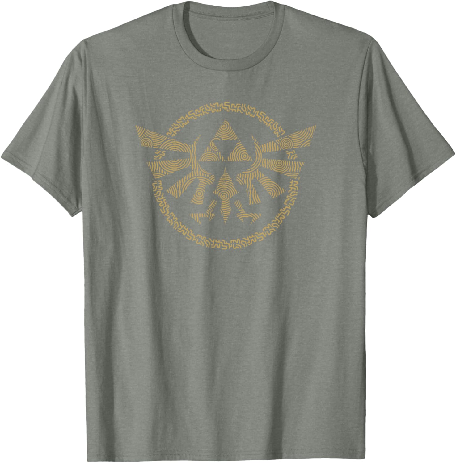 Legend of Zelda Tears of the Kingdom Hyrule Badge T-Shirt for Gamers - 11