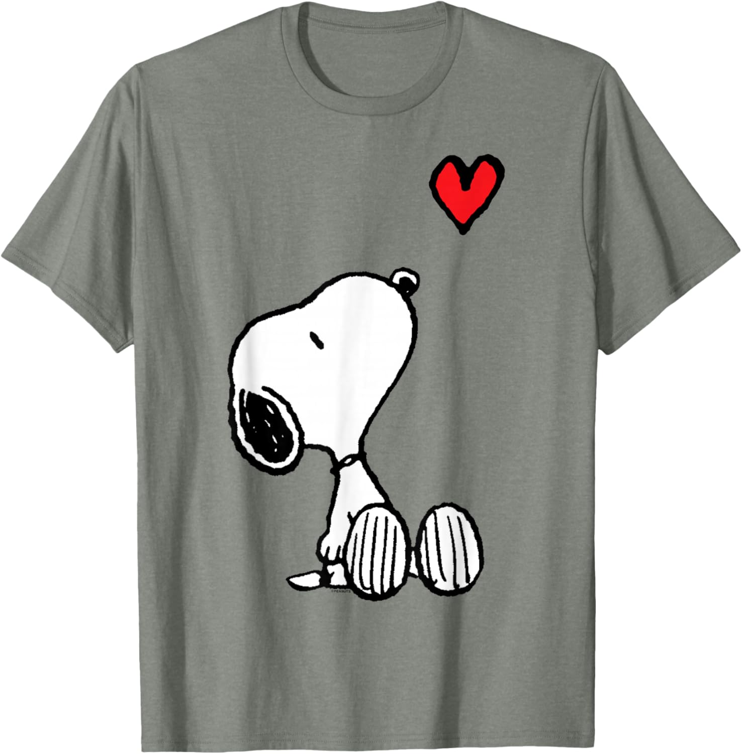 Peanuts Snoopy Heart Sitting T-Shirt for Fun and Stylish Outfits - 2