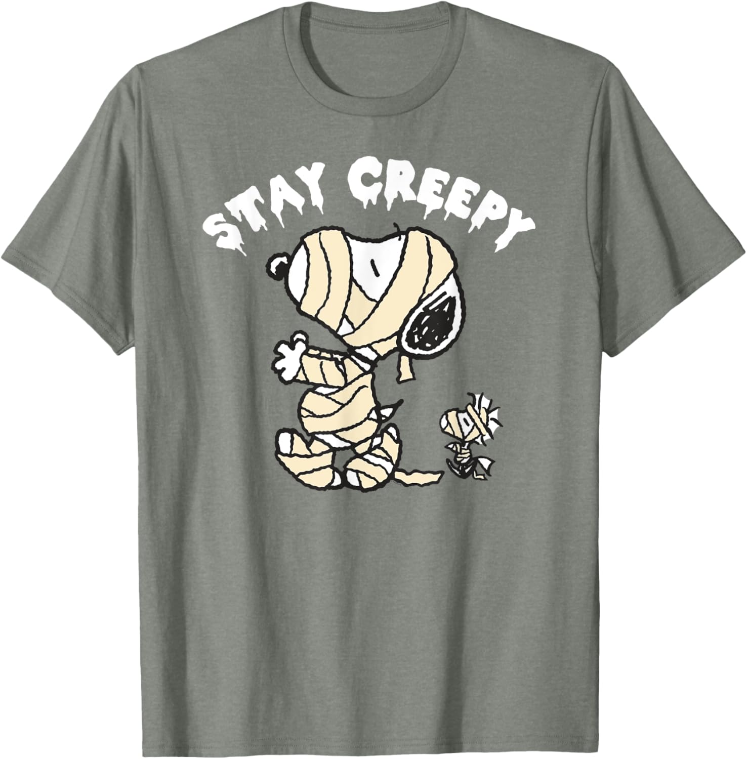 Peanuts Halloween Snoopy Stay Creepy T-Shirt for Fun Fall Fashion - 10