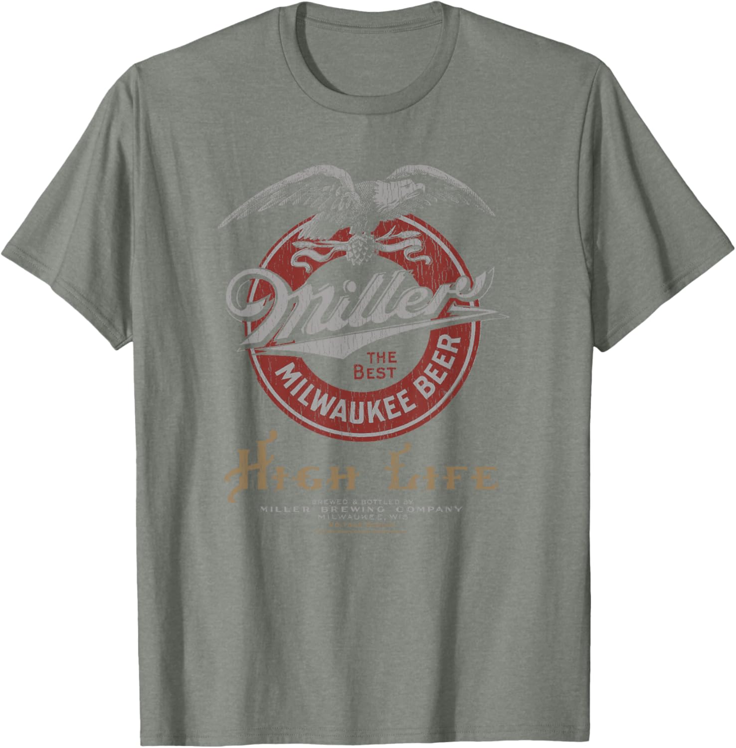 Coors Classic Miller High Life Vintage Beer Logo T-Shirt for Beer Lovers - 9